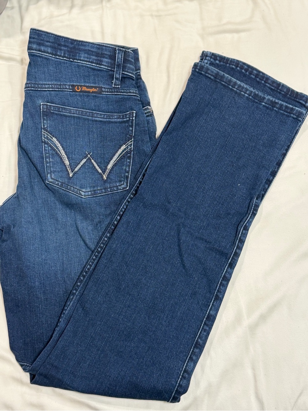 Wrangler Blue Women's Bootcut Jeans with Signature Back Pocket